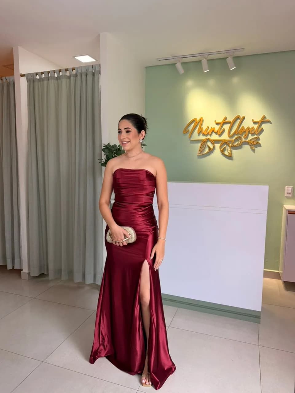 Vestido Sereia Marsala, foto 1
