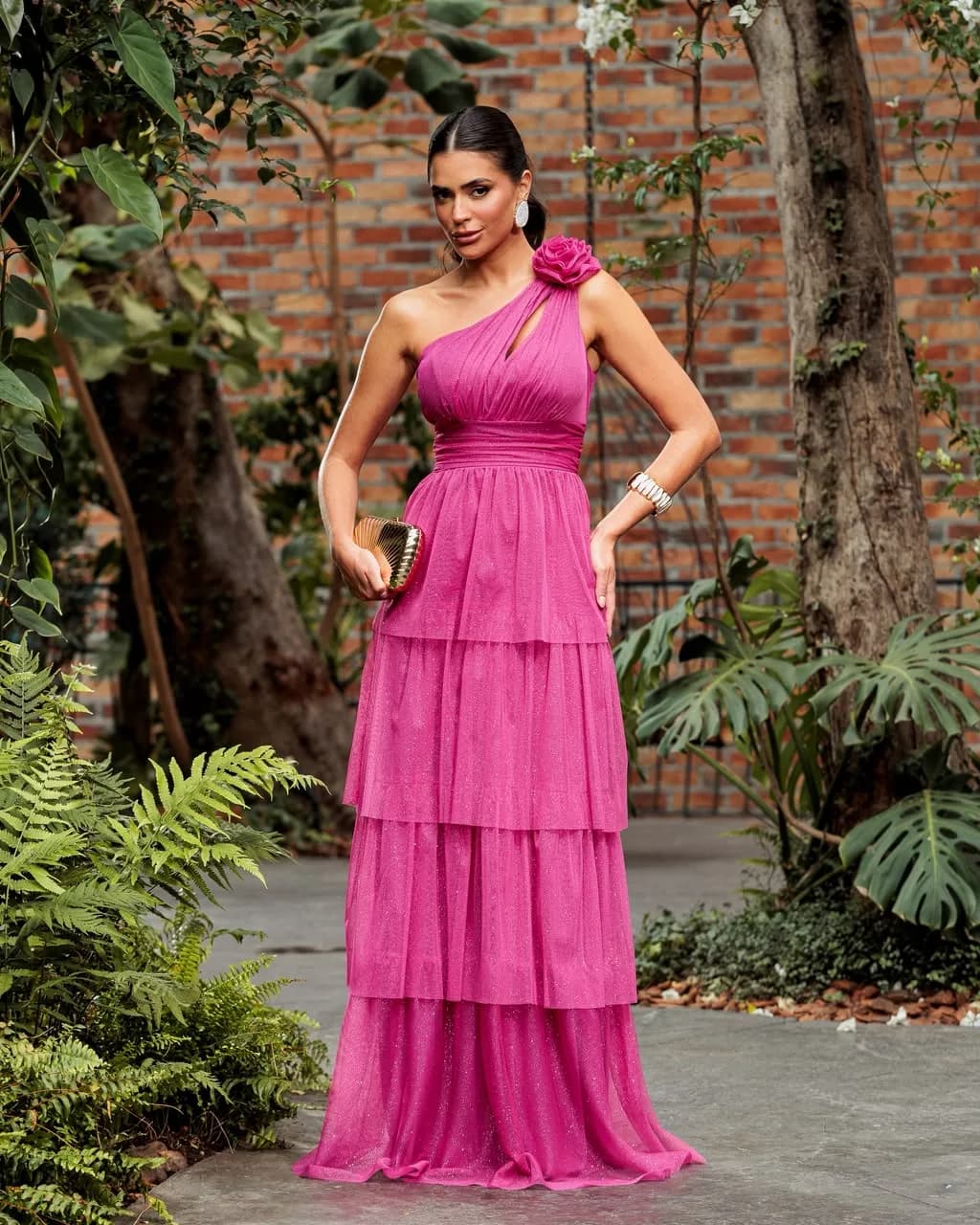 Vestido Nula Manga Fúcsia, foto 1