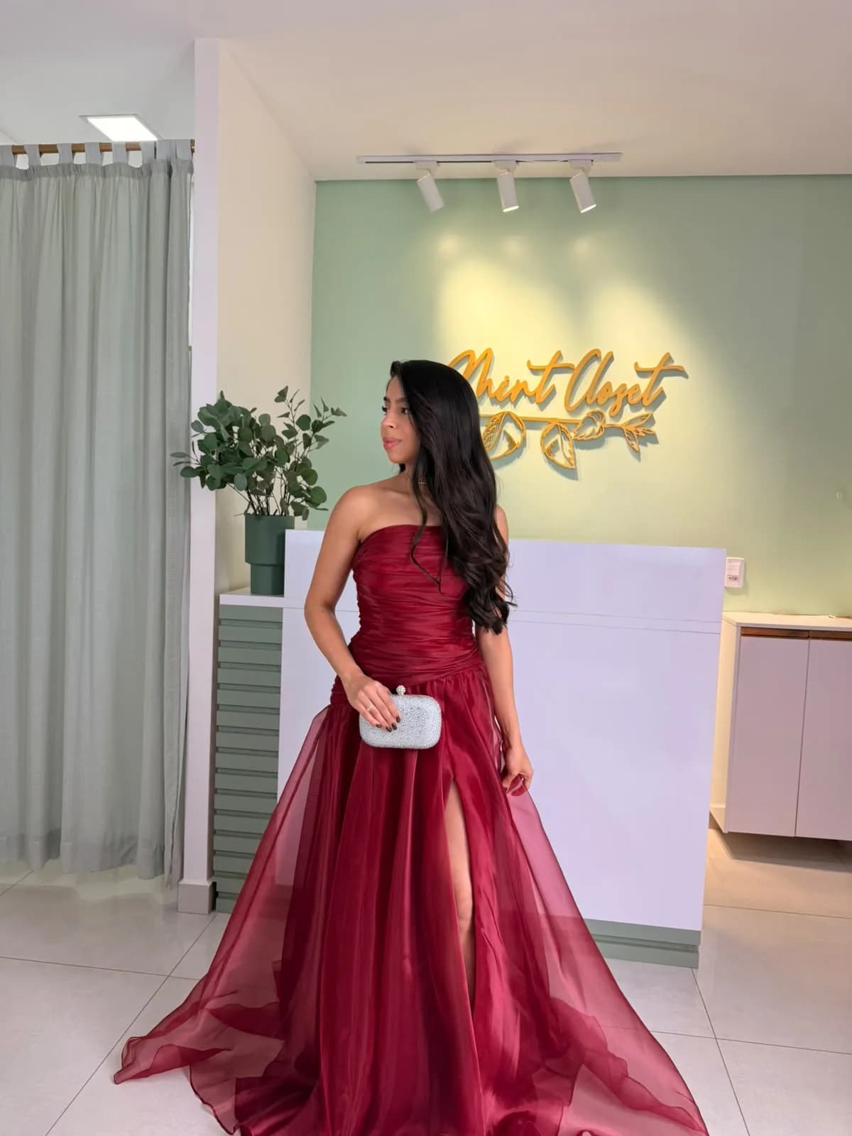 Vestido Tomara que Caia Marsala, foto 1