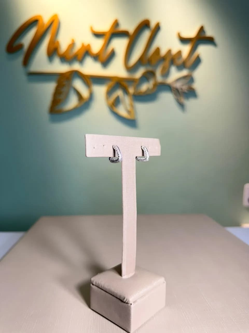 Argola Mini de Zircônia Prata , foto 1